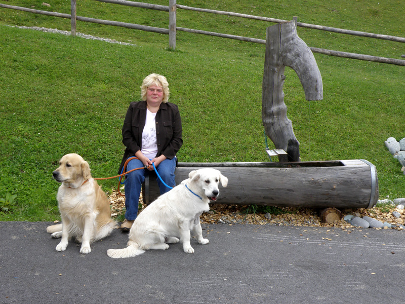 Anouk und Sandro bei Frau´chen